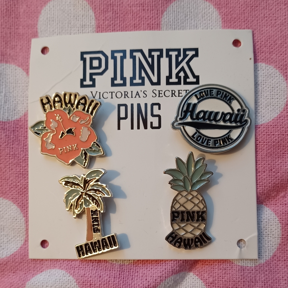 Victoria's Secret PINK Hawaii Pin Collection Vintage, Htf!